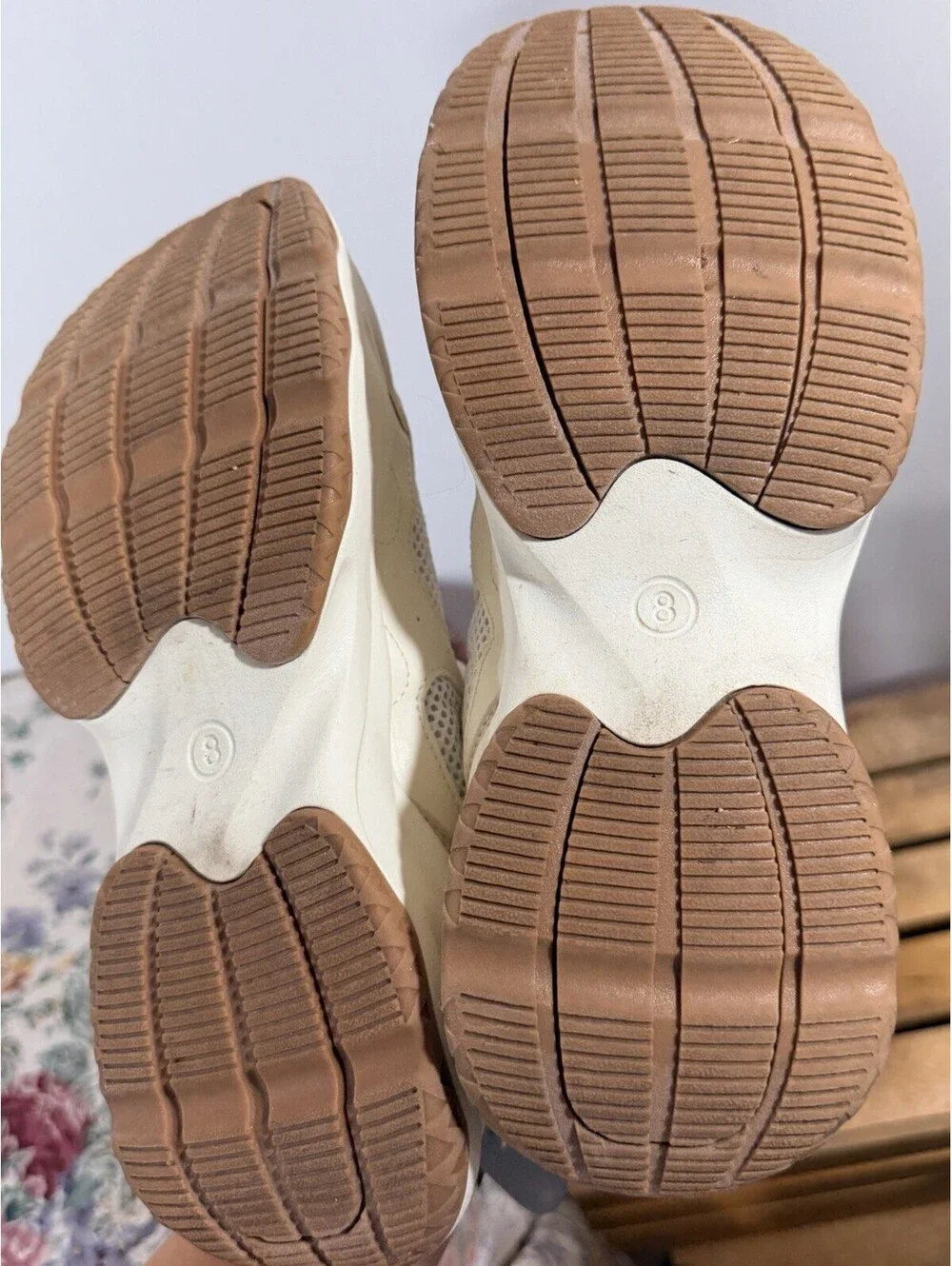 Lady’s Tennis Shoes Target Women’s Beige/White Athletic Sneakers Solid
